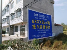 红河墙体广告质量分析